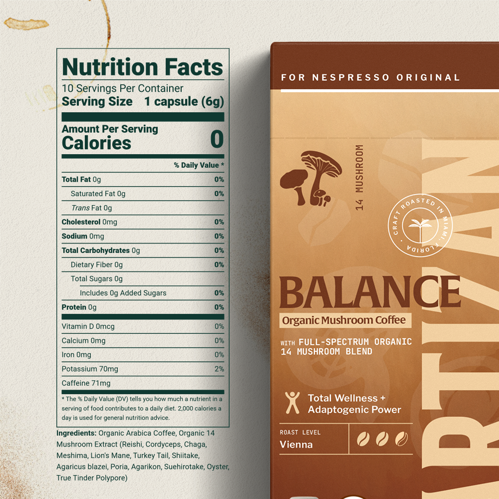 Organic Mushroom 14 - Espresso - Trending Wellness Store