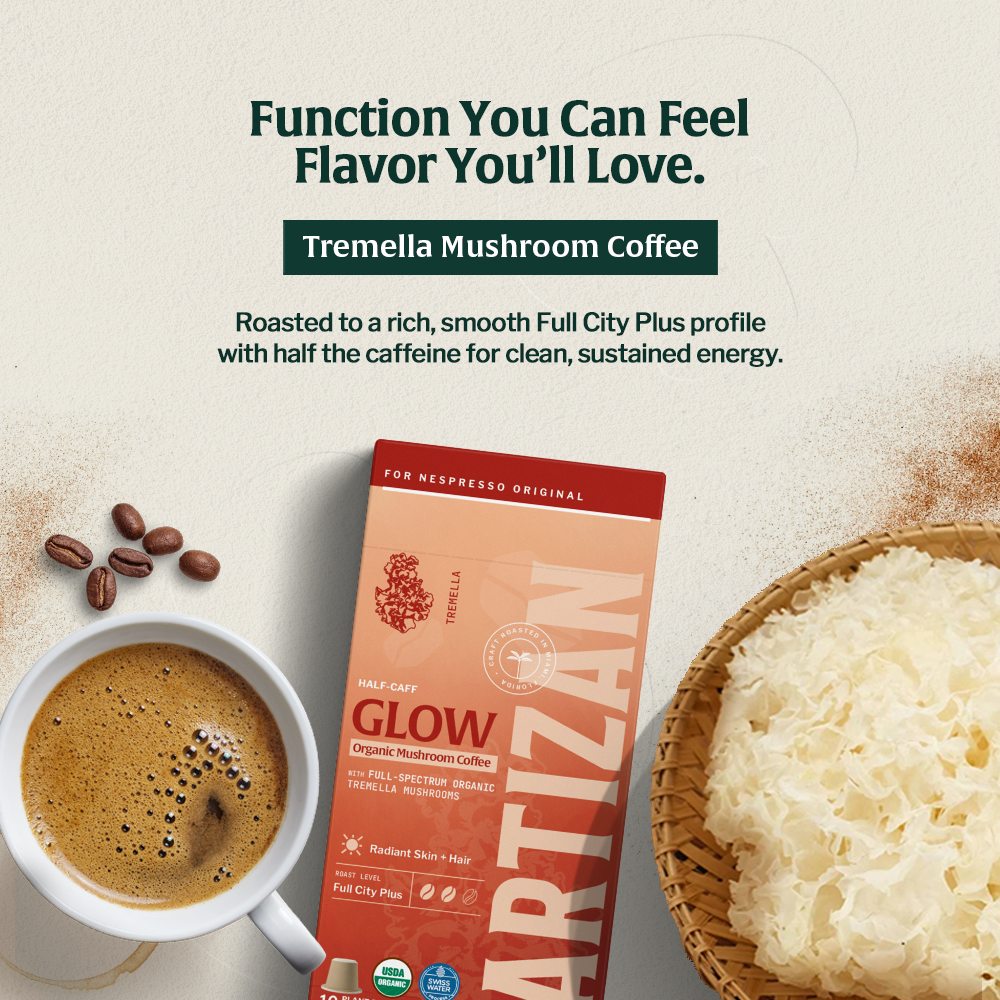 Organic Mushroom Tremella Half Caffeinated - Espresso - Trending Wellness Store