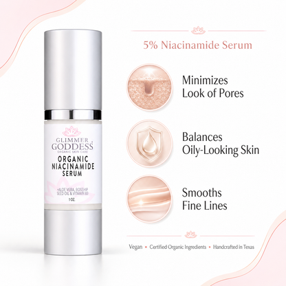Organic Niacinamide Serum 5% – Pore Minimizer & Anti-Aging Treatment - Trending Wellness Store