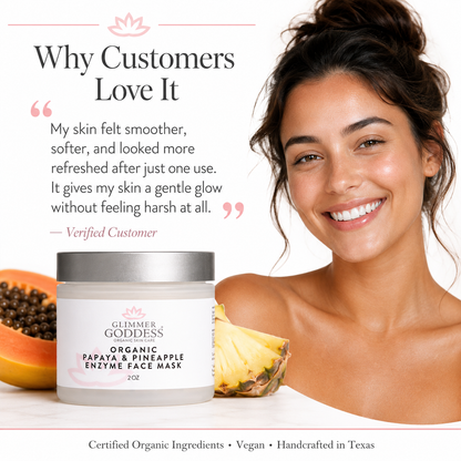 Organic Papaya Pineapple Enzyme Face Mask – Gentle Exfoliating Treatment - Trending Wellness Store