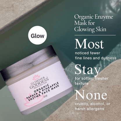 Organic Papaya Pineapple Enzyme Face Mask – Gentle Exfoliating Treatment - Trending Wellness Store