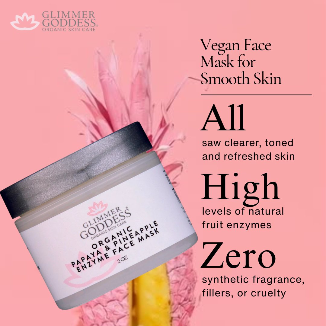 Organic Papaya Pineapple Enzyme Face Mask – Gentle Exfoliating Treatment - Trending Wellness Store