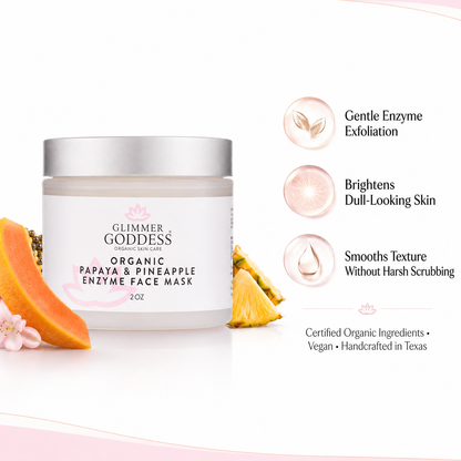 Organic Papaya Pineapple Enzyme Face Mask – Gentle Exfoliating Treatment - Trending Wellness Store