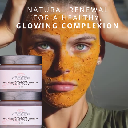 Organic Pumpkin AHA Face Mask – Exfoliating Treatment for Wrinkles & Glow - Trending Wellness Store
