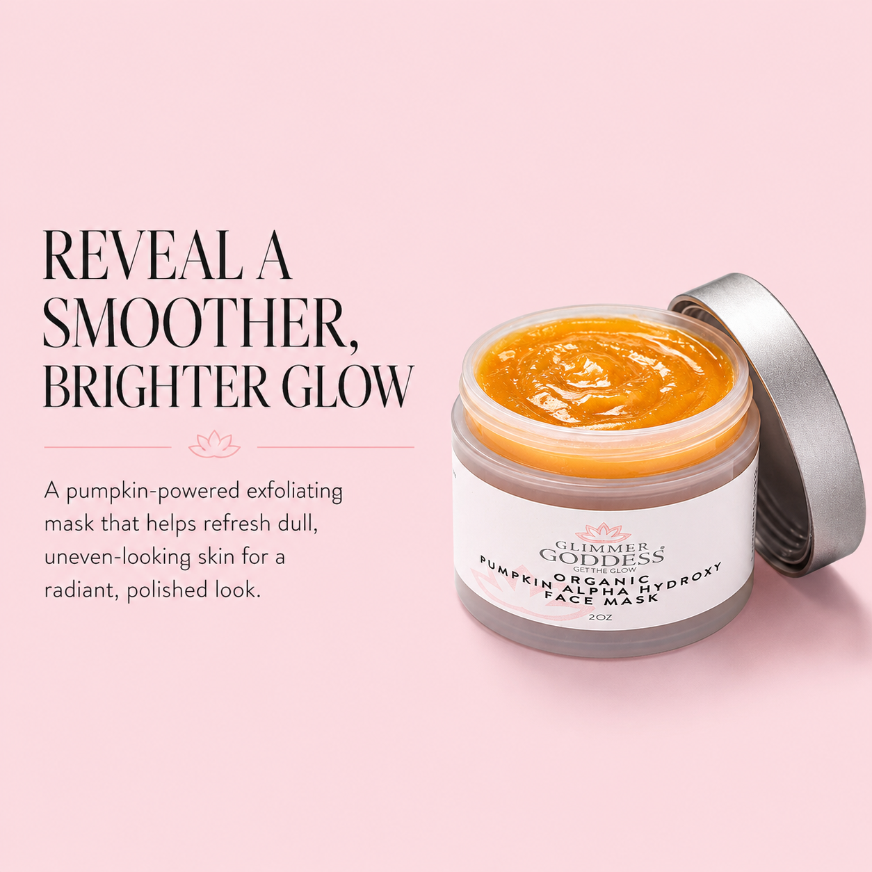 Organic Pumpkin AHA Face Mask – Exfoliating Treatment for Wrinkles & Glow - Trending Wellness Store