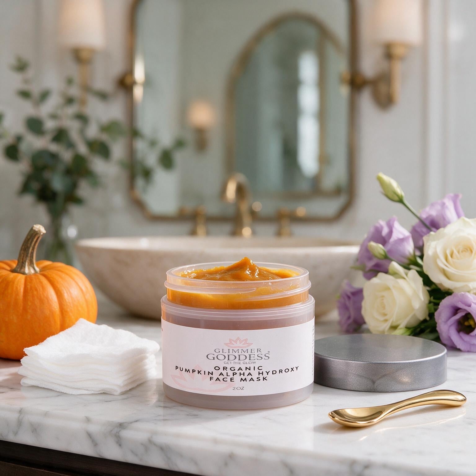 Organic Pumpkin AHA Face Mask – Exfoliating Treatment for Wrinkles & Glow - Trending Wellness Store