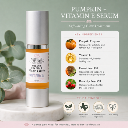 Organic Pumpkin Enzyme Serum – Exfoliating Glow Treatment - Trending Wellness Store