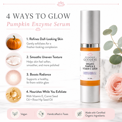 Organic Pumpkin Enzyme Serum – Exfoliating Glow Treatment - Trending Wellness Store