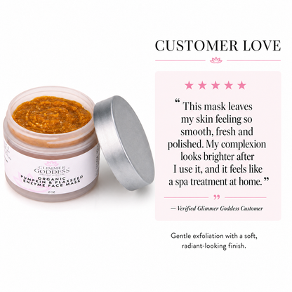 Organic Pumpkin Flaxseed Enzyme Face Mask – Brightening & Tightening Mask for Glowing Skin - Trending Wellness Store