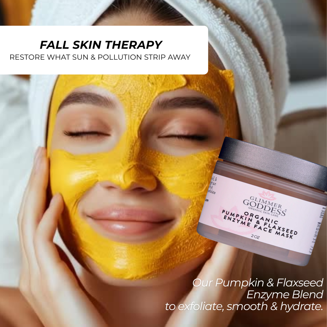 Organic Pumpkin Flaxseed Enzyme Face Mask – Brightening & Tightening Mask for Glowing Skin - Trending Wellness Store