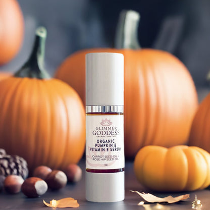 Organic Pumpkin Serum with Collagen Boosting Vitamin E Instant Glow Treatment - Trending Wellness Store