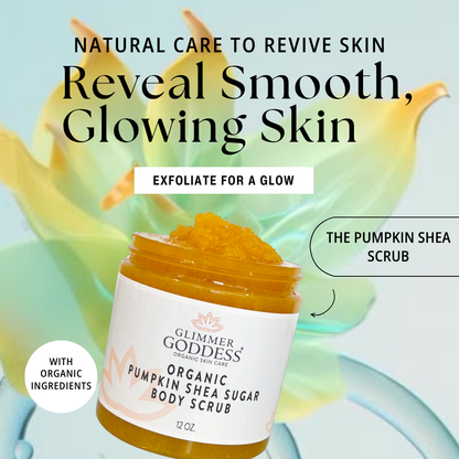 Organic Pumpkin Shea Sugar Body Scrub – Fall Scented Exfoliator for Glowing, Smooth Skin - Trending Wellness Store