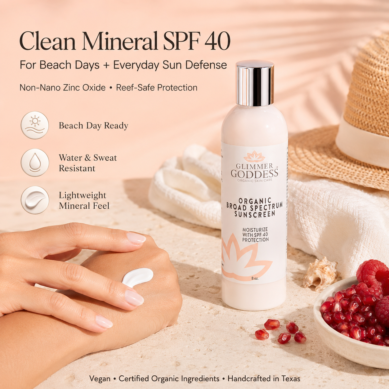Organic Reef-Safe Sunscreen – Broad Spectrum SPF 40 - Trending Wellness Store