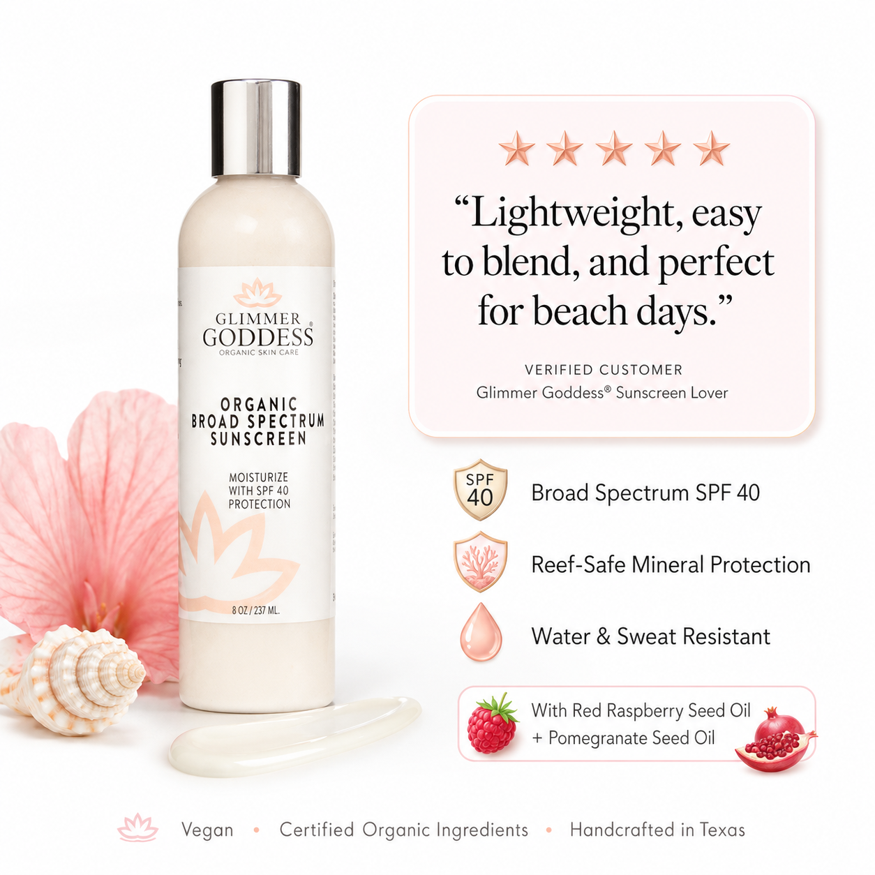 Organic Reef-Safe Sunscreen – Broad Spectrum SPF 40 - Trending Wellness Store
