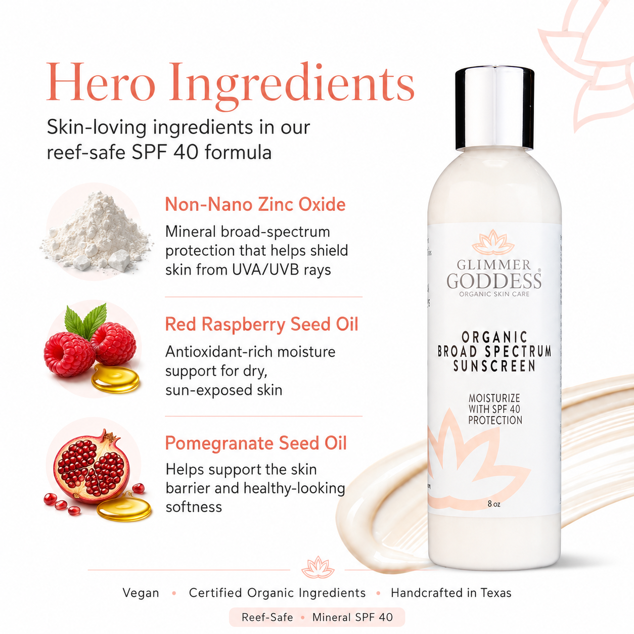 Organic Reef-Safe Sunscreen – Broad Spectrum SPF 40 - Trending Wellness Store