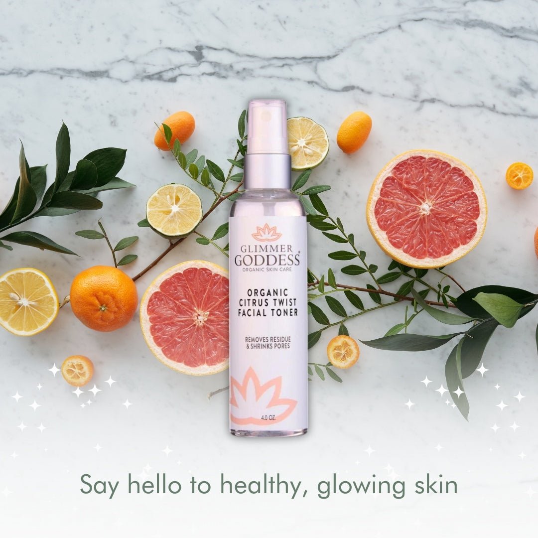 Organic Rose Water Facial Toner – Citrus Twist Toner with Witch Hazel & Aloe for Pore Tightening - Trending Wellness Store
