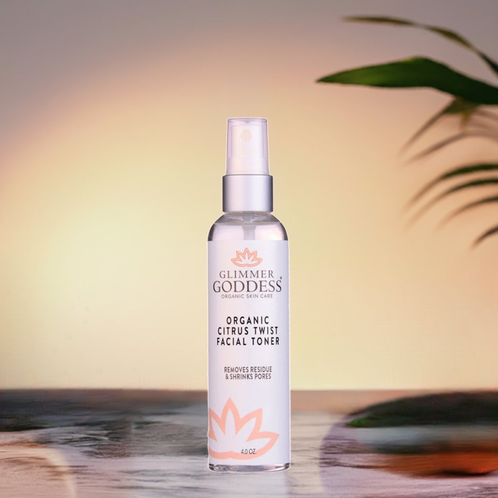 Organic Rose Water Facial Toner – Citrus Twist Toner with Witch Hazel & Aloe for Pore Tightening - Trending Wellness Store