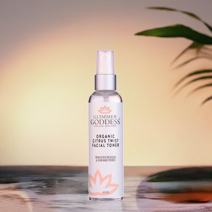 Organic Rose Water Facial Toner – Citrus Twist Toner with Witch Hazel & Aloe for Pore Tightening - Trending Wellness Store