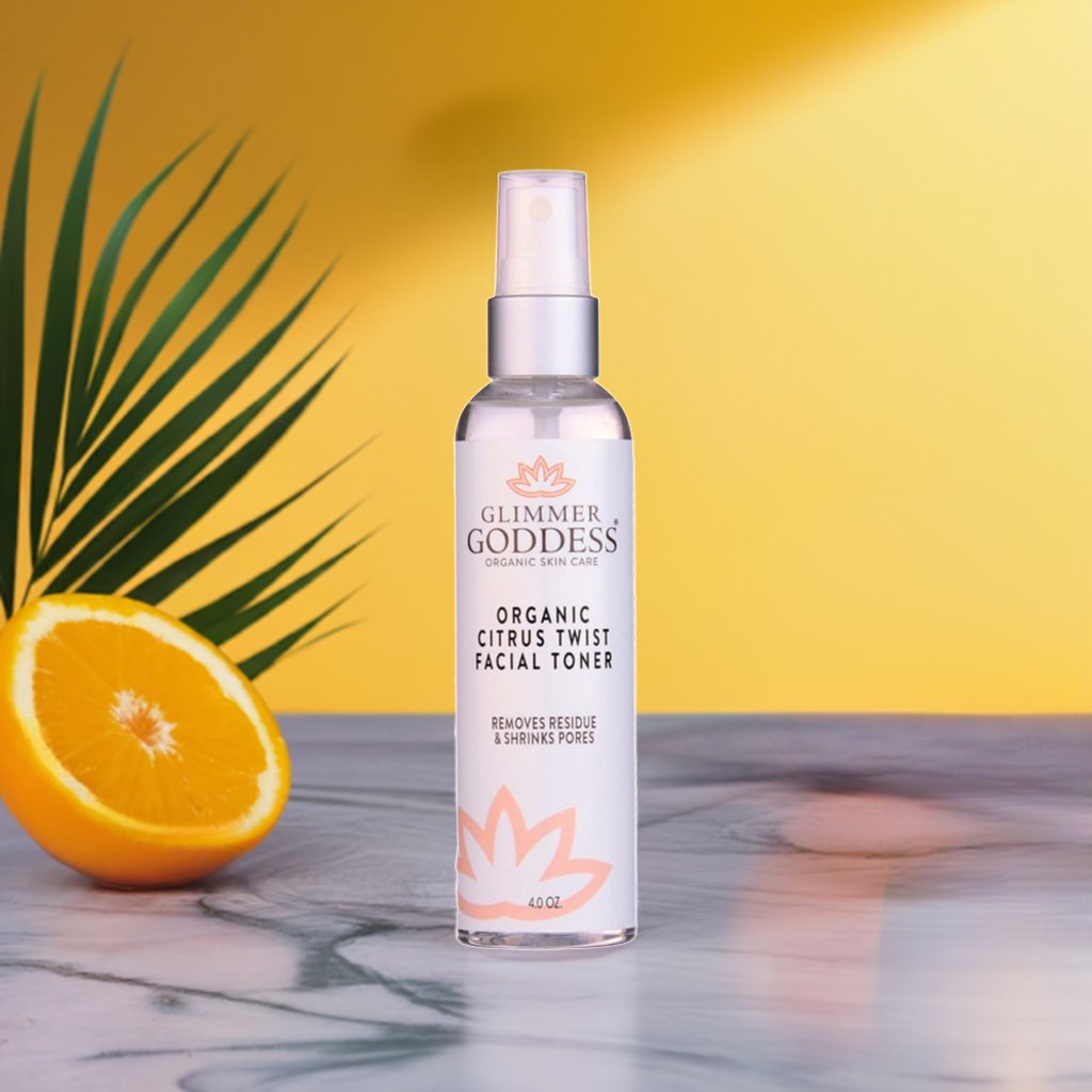 Organic Rose Water Facial Toner – Citrus Twist Toner with Witch Hazel & Aloe for Pore Tightening - Trending Wellness Store
