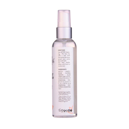 Organic Rose Water Facial Toner – Citrus Twist Toner with Witch Hazel & Aloe for Pore Tightening - Trending Wellness Store
