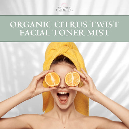 Organic Rose Water Facial Toner – Citrus Twist Toner with Witch Hazel & Aloe for Pore Tightening - Trending Wellness Store