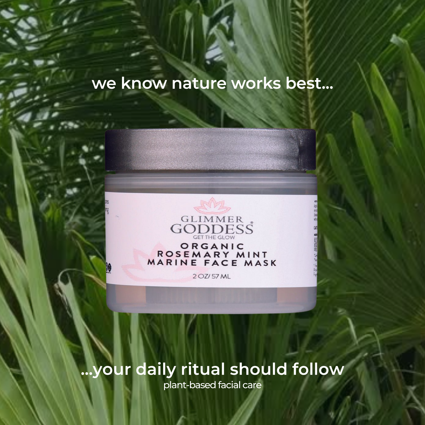 Organic Rosemary Mint Algae Face Mask for Acne & Rosacea - Trending Wellness Store