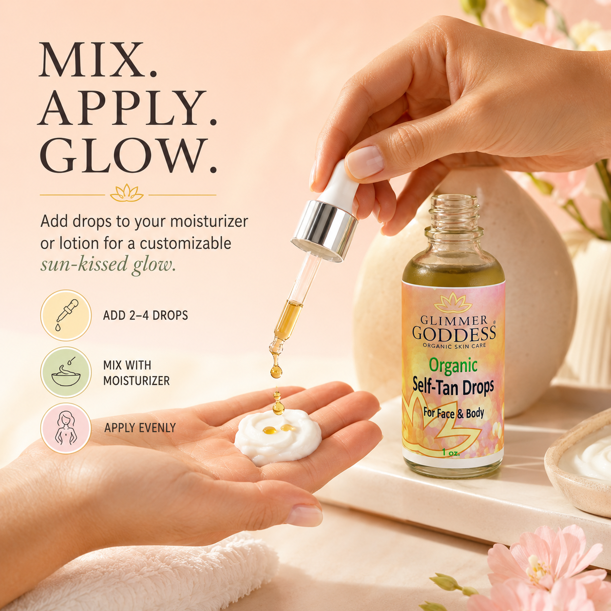 Organic Self Tan Drops – Fast Glow - Trending Wellness Store