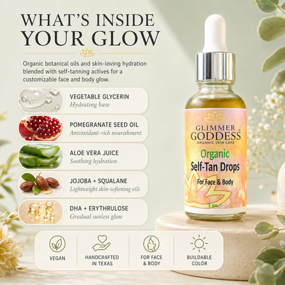 Organic Self Tan Drops – Fast Glow - Trending Wellness Store