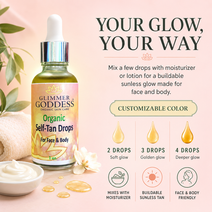 Organic Self Tan Drops – Fast Glow - Trending Wellness Store