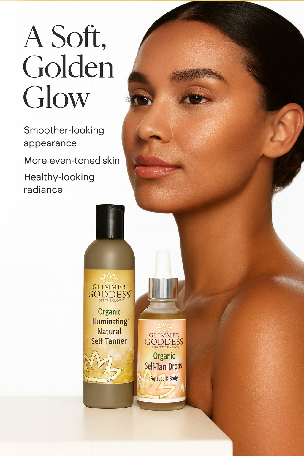 Organic Self Tanner & Self Tan Drops Bundle – Natural Sunless Tanning Kit - Trending Wellness Store