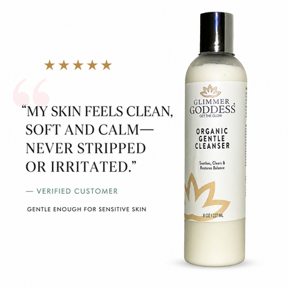 Organic Sensitive Skin Cleanser – Gentle AHA Face Wash - Trending Wellness Store