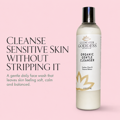 Organic Sensitive Skin Cleanser – Gentle AHA Face Wash - Trending Wellness Store