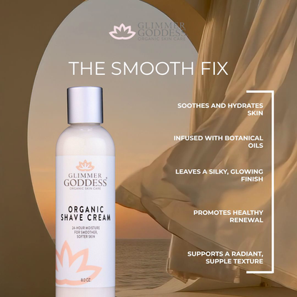 Organic Shave Cream for Sensitive Skin – Hydrating Formula - Trending Wellness Store