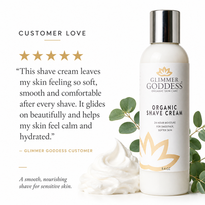 Organic Shave Cream for Sensitive Skin – Hydrating Formula - Trending Wellness Store
