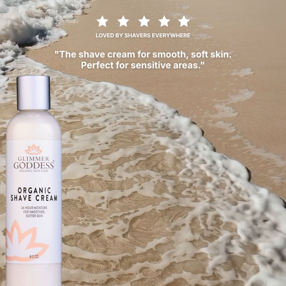 Organic Shave Cream for Sensitive Skin – Hydrating Shaving Cream for Men & Women - Trending Wellness Store