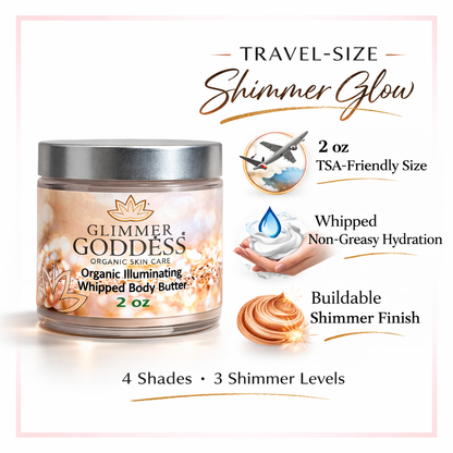 Organic Shimmer Body Butter 2 oz – Travel - Trending Wellness Store