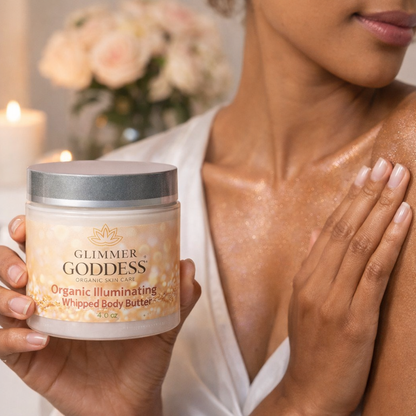 Organic Shimmering Body Butter – Radiant Glow + Deep Hydration - Trending Wellness Store