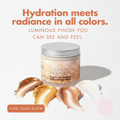 Organic Shimmering Body Butter – Radiant Glow + Deep Hydration - Trending Wellness Store