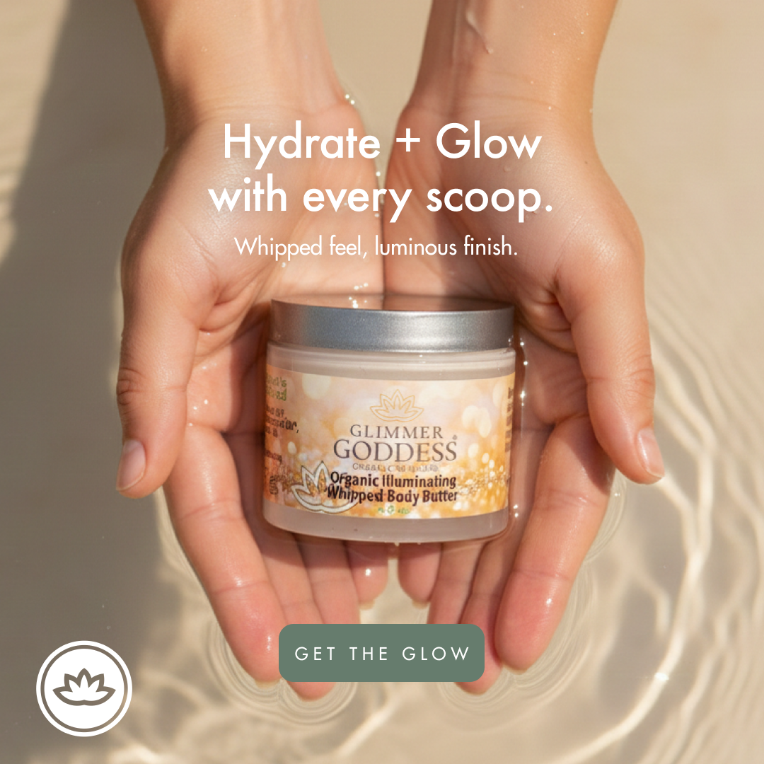 Organic Shimmering Body Butter – Radiant Glow + Deep Hydration - Trending Wellness Store