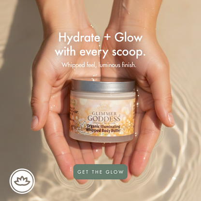 Organic Shimmering Body Butter – Radiant Glow + Deep Hydration - Trending Wellness Store