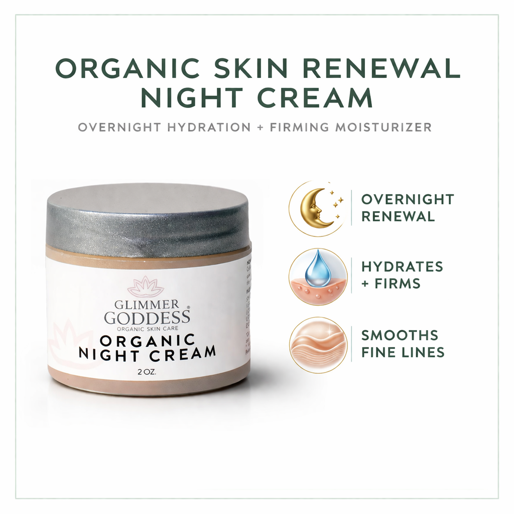 Organic Skin Renewal Night Cream 2 oz – Anti-Aging - Trending Wellness Store