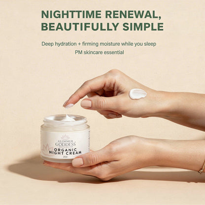 Organic Skin Renewal Night Cream 2 oz – Anti-Aging - Trending Wellness Store