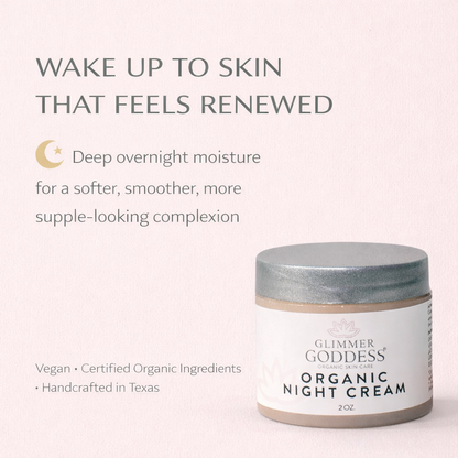 Organic Skin Renewal Night Cream 2 oz – Anti-Aging - Trending Wellness Store