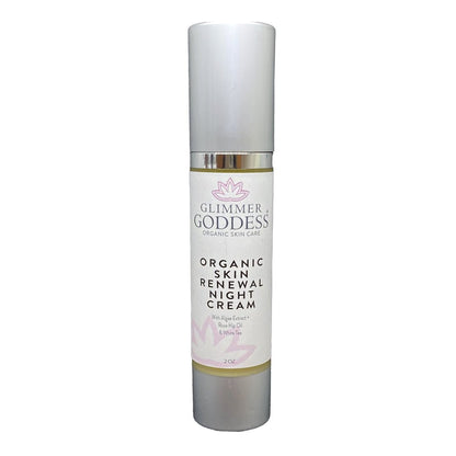 Organic Skin Renewal Night Cream 2 oz – Anti-Aging - Trending Wellness Store