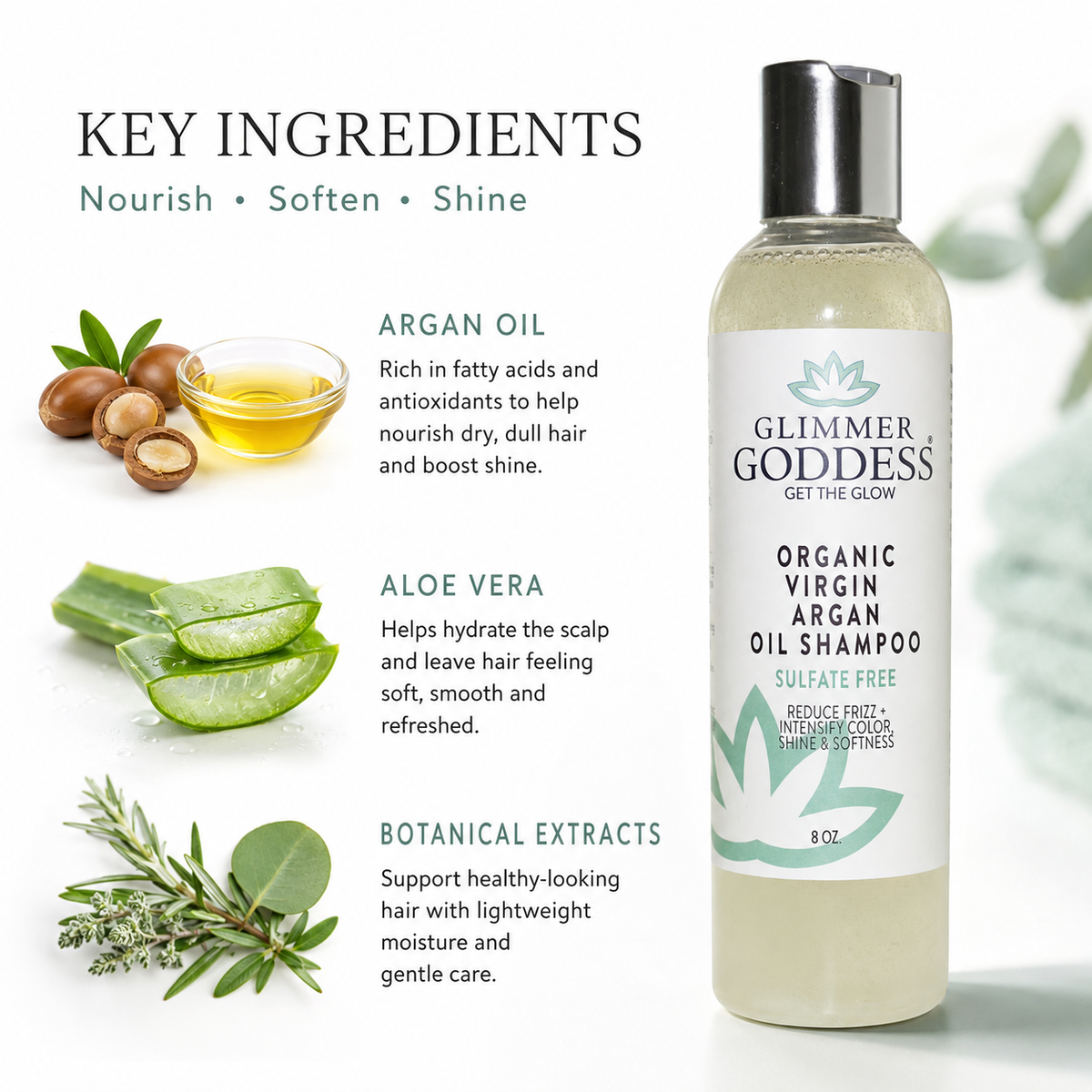 Organic Sulfate-Free Shampoo with Argan Oil for Healthy Hair - Trending Wellness Store