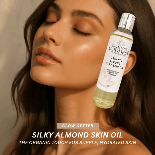 Organic Sweet Almond Silky Skin Oil - 48 Hour Hydration - Trending Wellness Store