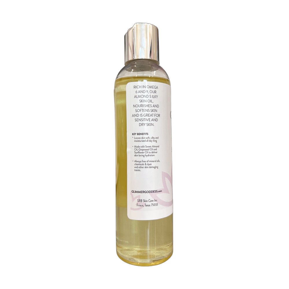 Organic Sweet Almond Silky Skin Oil – 48 Hour Hydration - Trending Wellness Store