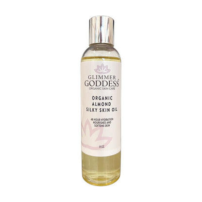 Organic Sweet Almond Silky Skin Oil – 48 Hour Hydration - Trending Wellness Store