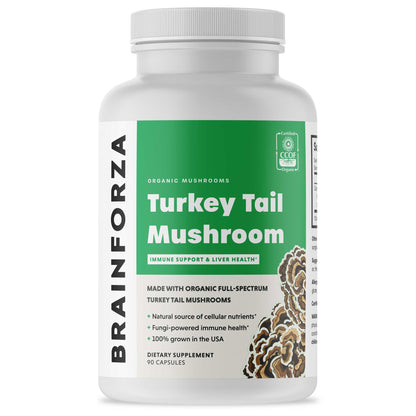 Organic Turkey Tail Mushroom, 90 Capsules - Trending Wellness Store