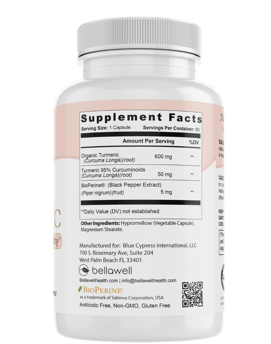 Organic Turmeric - Overall Vitality by Bellawell - Trending Wellness Store